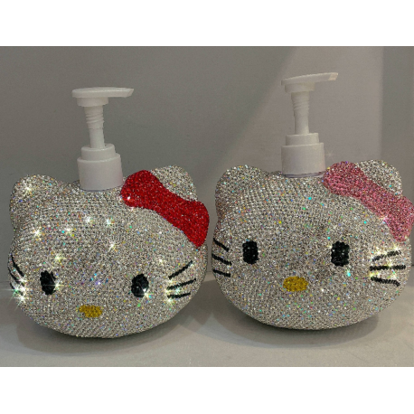 Rhinestones Hello Kitty Soap Dispenser